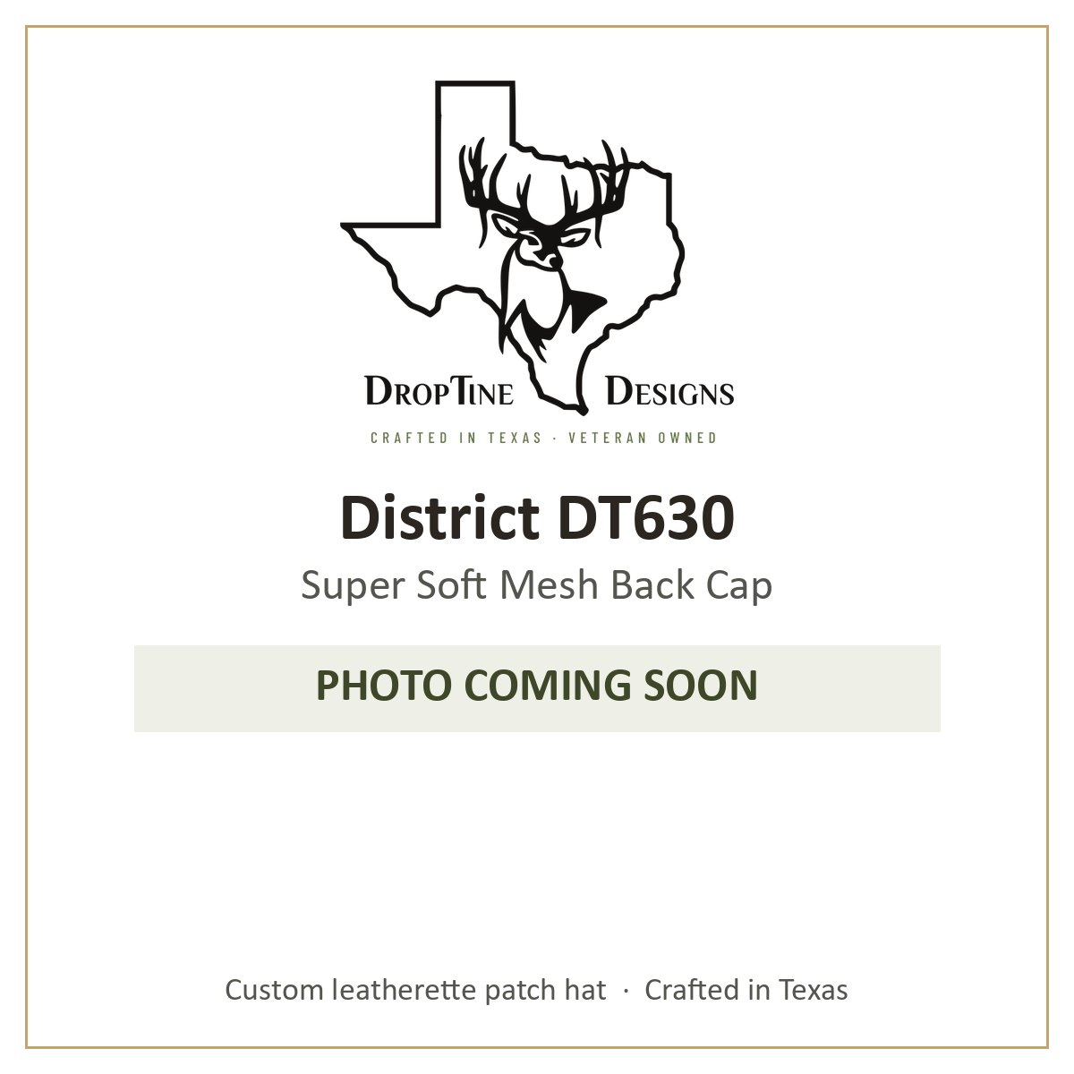 Photo coming soon: District DT630 Super Soft Mesh Back Cap