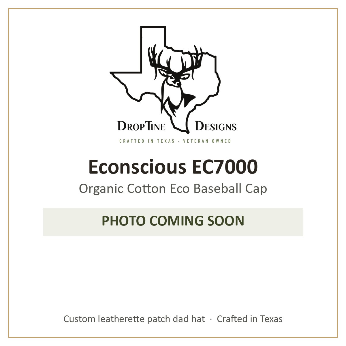 Photo coming soon: Econscious EC7000 Organic Cotton Eco Baseball Cap