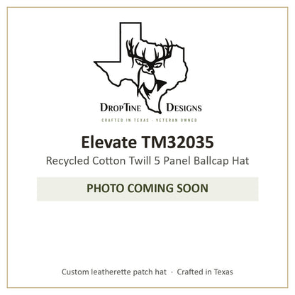Photo coming soon: Elevate TM32035 Recycled Cotton Twill 5 Panel Ballcap Hat