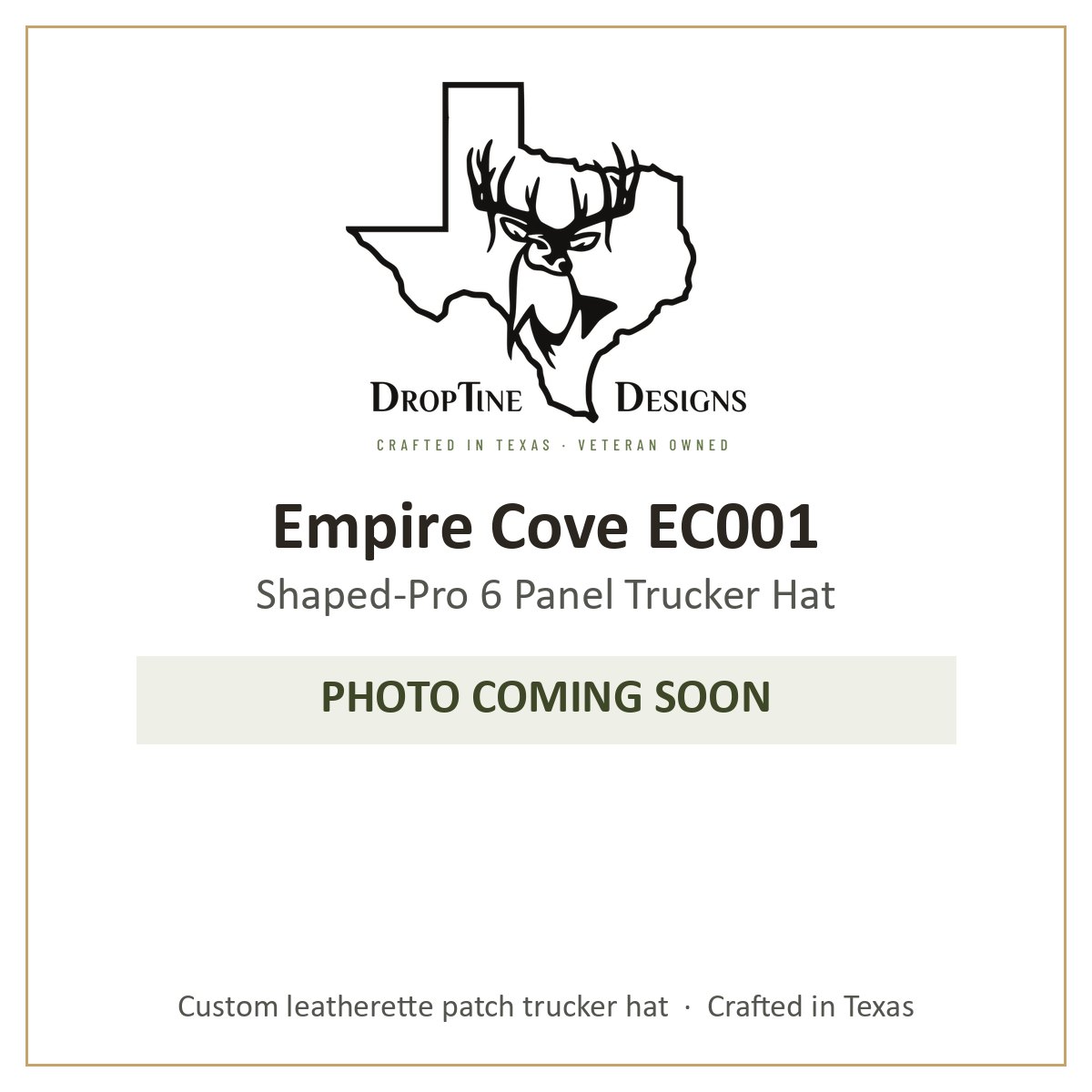 Photo coming soon: Empire Cove EC001 Shaped-Pro 6 Panel Trucker Hat