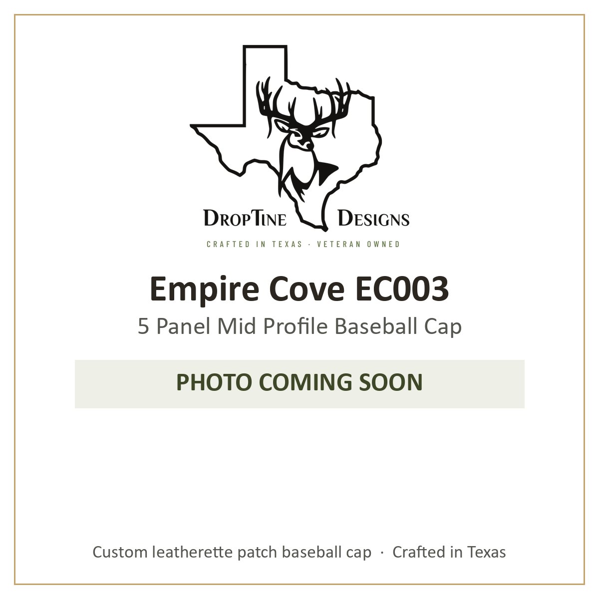 Photo coming soon: Empire Cove EC003 5 Panel Mid Profile Baseball Cap