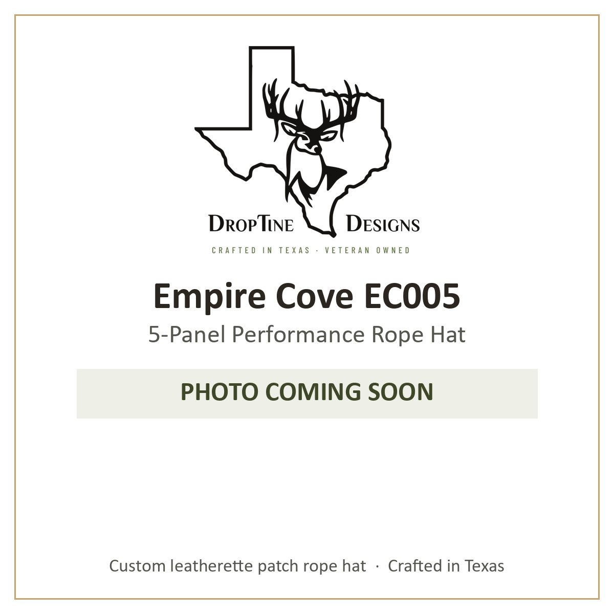 Photo coming soon: Empire Cove EC005 5-Panel Performance Rope Hat