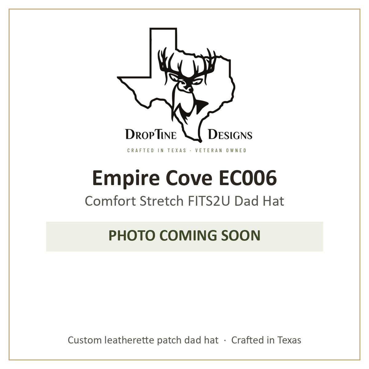 Photo coming soon: Empire Cove EC006 Comfort Stretch FITS2U Dad Hat