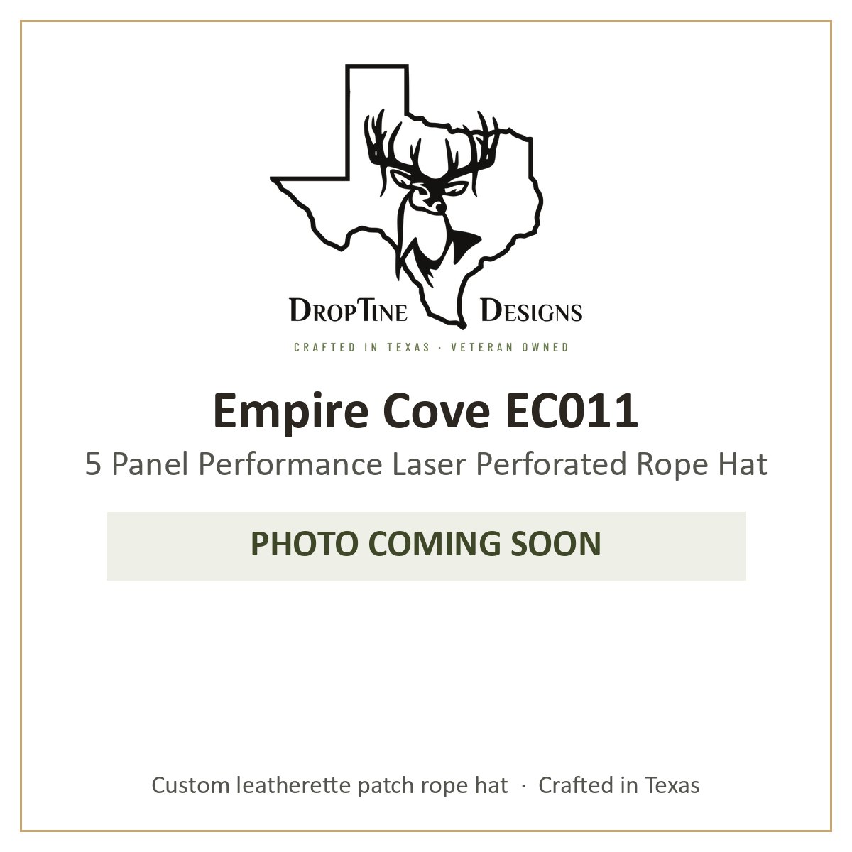 Photo coming soon: Empire Cove EC011 5 Panel Performance Laser Perforated Rope Hat