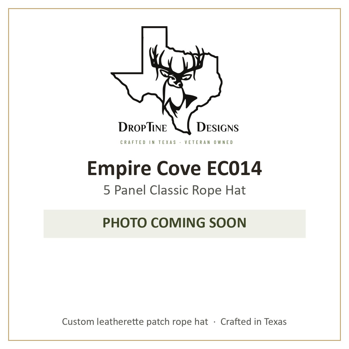 Photo coming soon: Empire Cove EC014 5 Panel Classic Rope Hat
