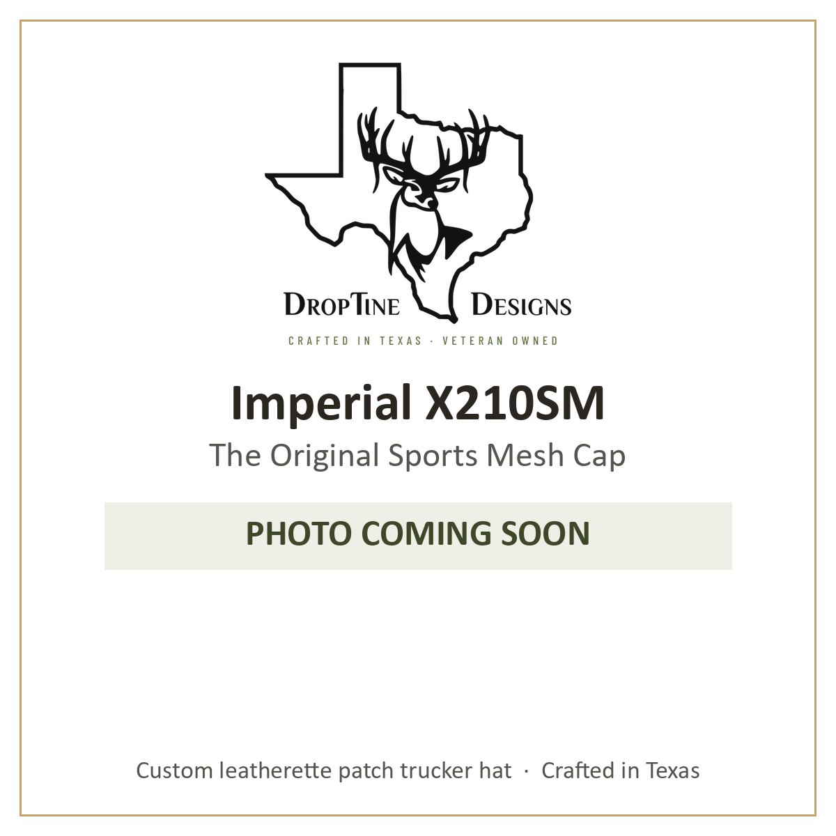 Photo coming soon: Imperial X210SM The Original Sports Mesh Cap
