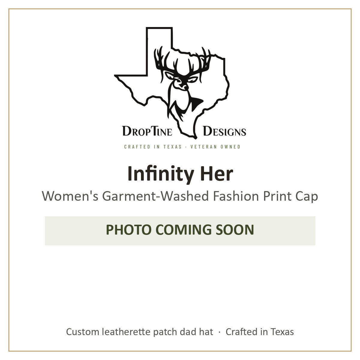 Photo coming soon: Infinity Her Women's Garment-Washed Fashion Print Cap
