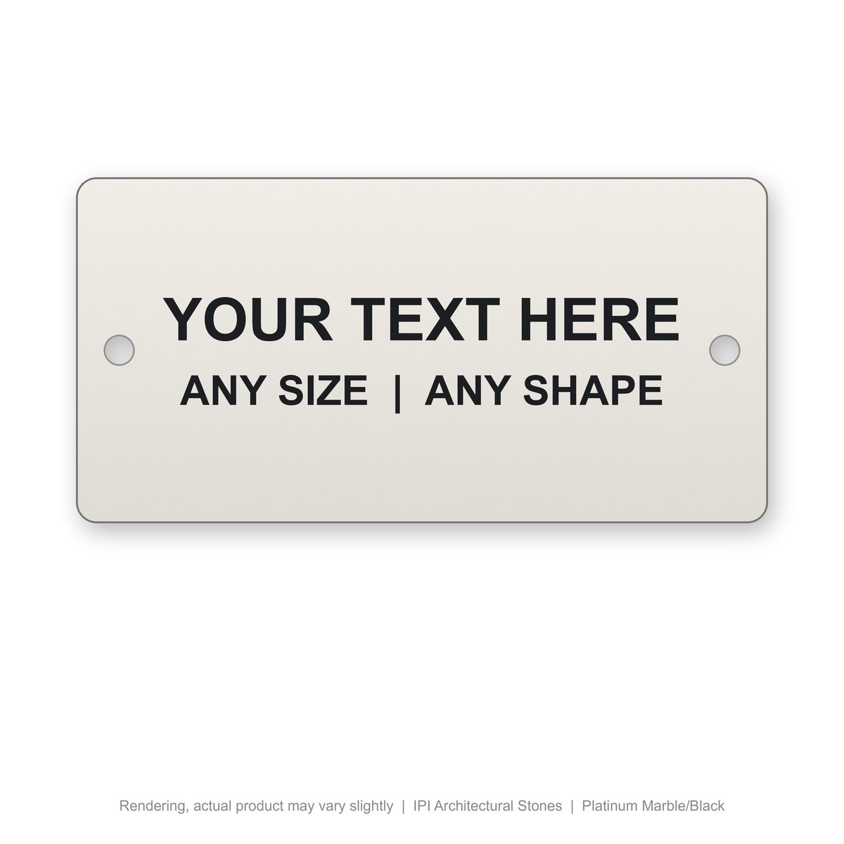 IPI Architectural Stones engraved plate (rendering)