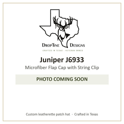 Photo coming soon: Juniper J6933 Microfiber Flap Cap with String Clip