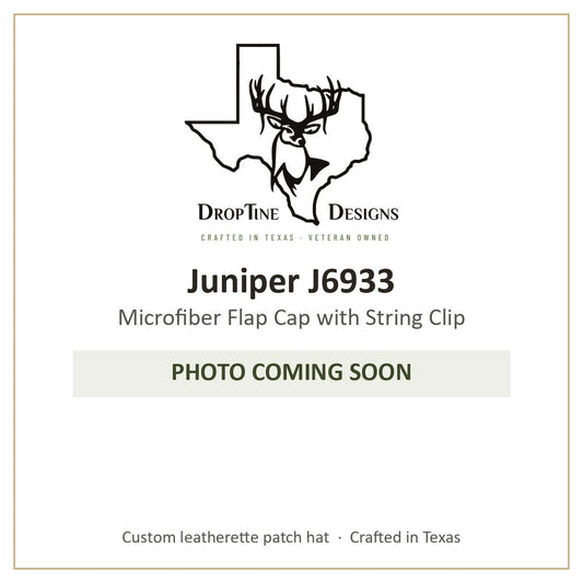 Photo coming soon: Juniper J6933 Microfiber Flap Cap with String Clip