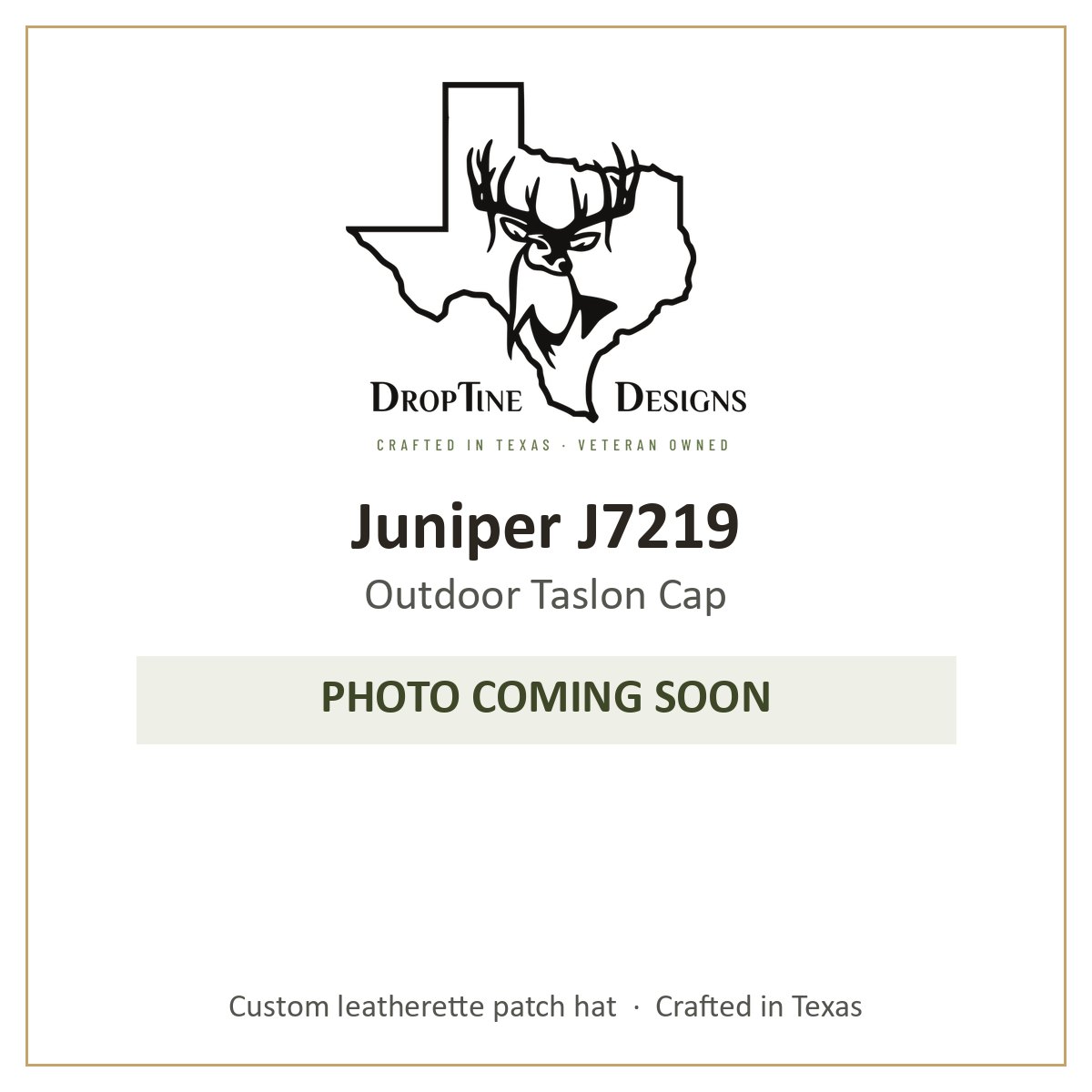 Photo coming soon: Juniper J7219 Outdoor Taslon Cap