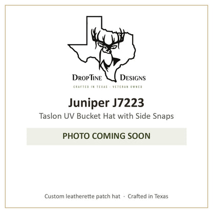 Photo coming soon: Juniper J7223 Taslon UV Bucket Hat with Side Snaps