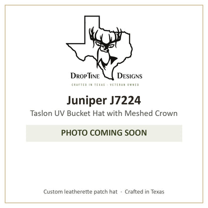 Photo coming soon: Juniper J7224 Taslon UV Bucket Hat with Meshed Crown
