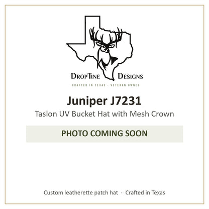 Photo coming soon: Juniper J7231 Taslon UV Bucket Hat with Mesh Crown