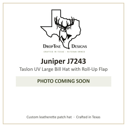 Photo coming soon: Juniper J7243 Taslon UV Large Bill Hat with Roll-Up Flap