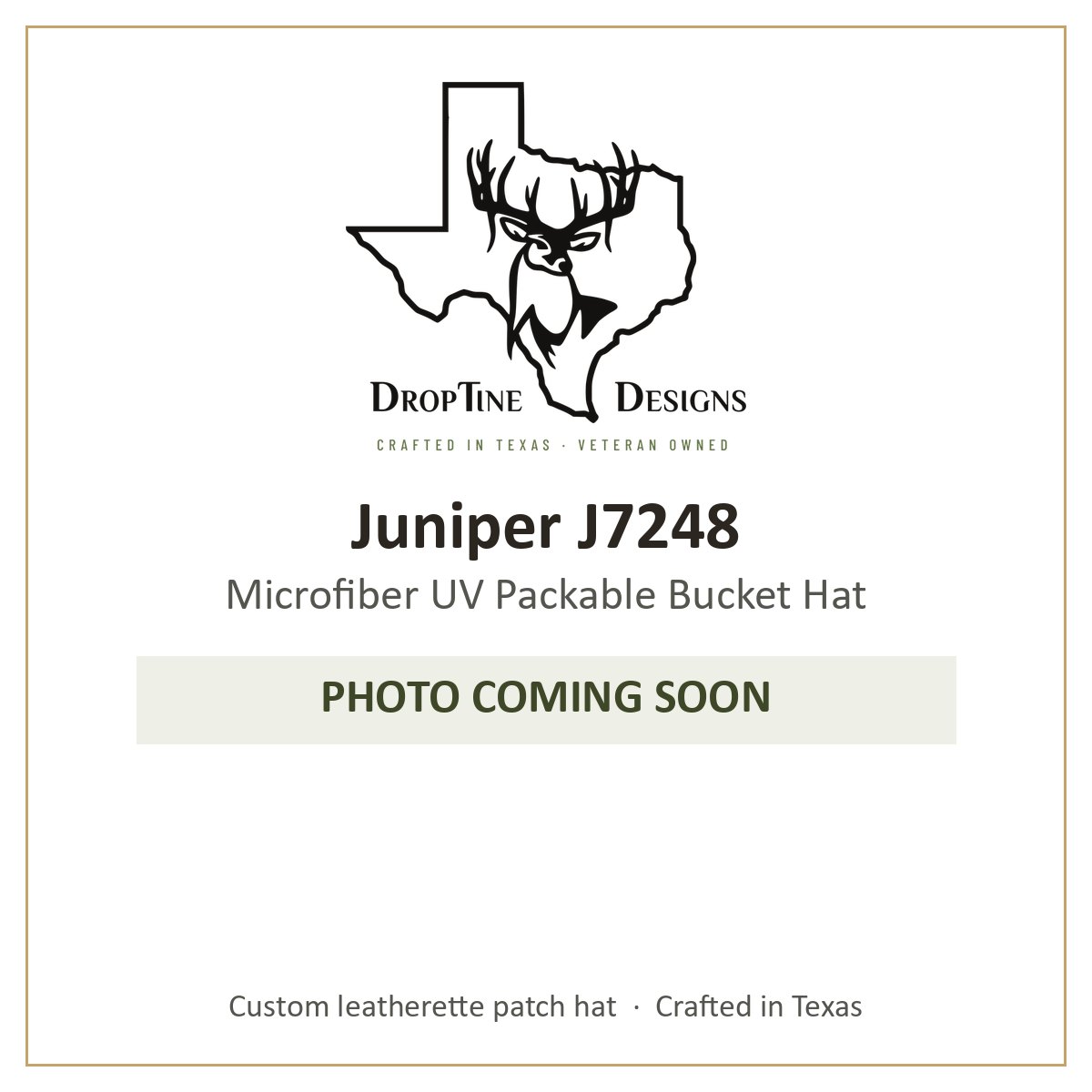 Photo coming soon: Juniper J7248 Microfiber UV Packable Bucket Hat