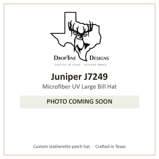 Photo coming soon: Juniper J7249 Microfiber UV Large Bill Hat