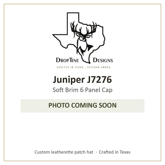 Photo coming soon: Juniper J7276 Soft Brim 6 Panel Cap