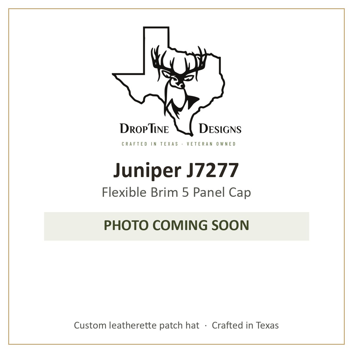 Photo coming soon: Juniper J7277 Flexible Brim 5 Panel Cap