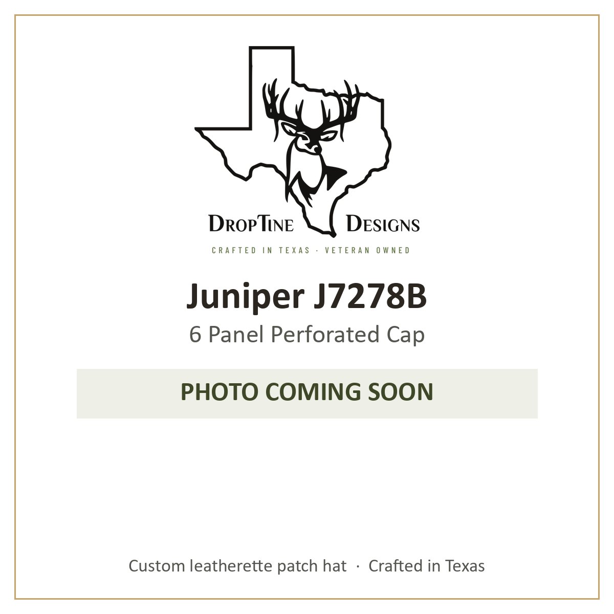 Photo coming soon: Juniper J7278B 6 Panel Perforated Cap