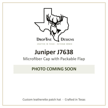 Photo coming soon: Juniper J7638 Microfiber Cap with Packable Flap