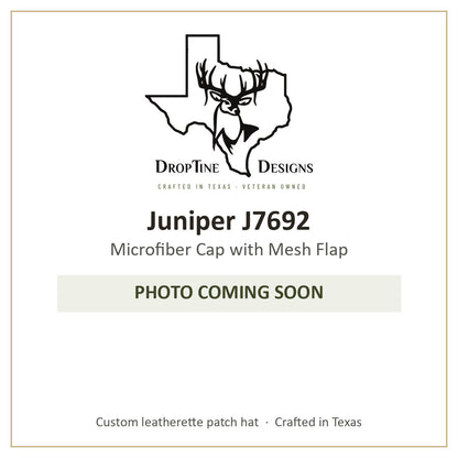 Photo coming soon: Juniper J7692 Microfiber Cap with Mesh Flap