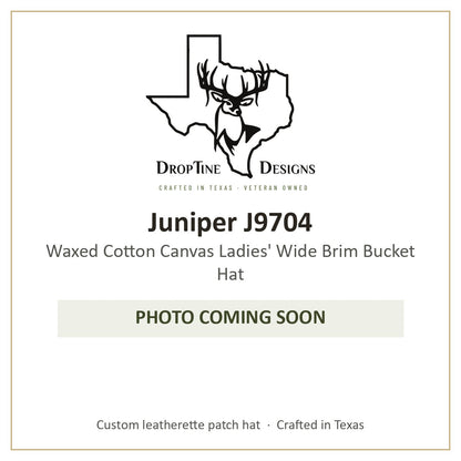 Photo coming soon: Juniper J9704 Waxed Cotton Canvas Ladies' Wide Brim Bucket Hat