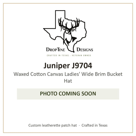 Photo coming soon: Juniper J9704 Waxed Cotton Canvas Ladies' Wide Brim Bucket Hat