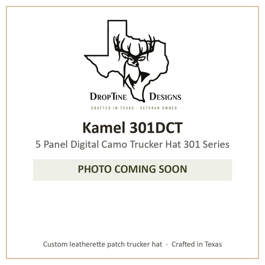 Photo coming soon: Kamel 301DCT 5 Panel Digital Camo Trucker Hat 301 Series