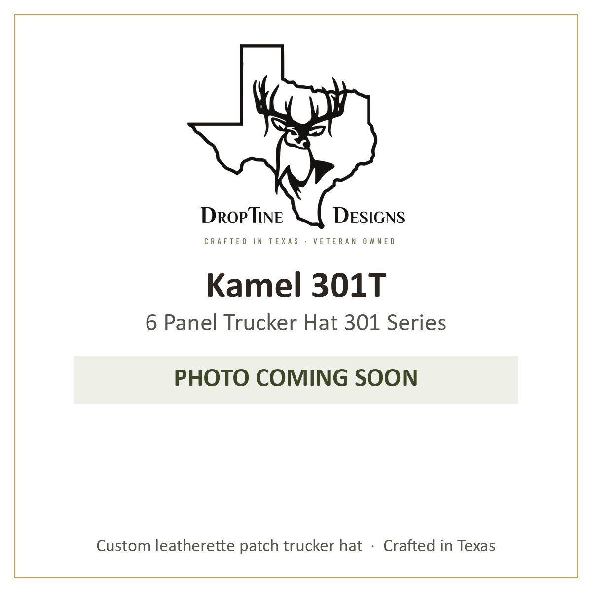 Photo coming soon: Kamel 301T 6 Panel Trucker Hat 301 Series