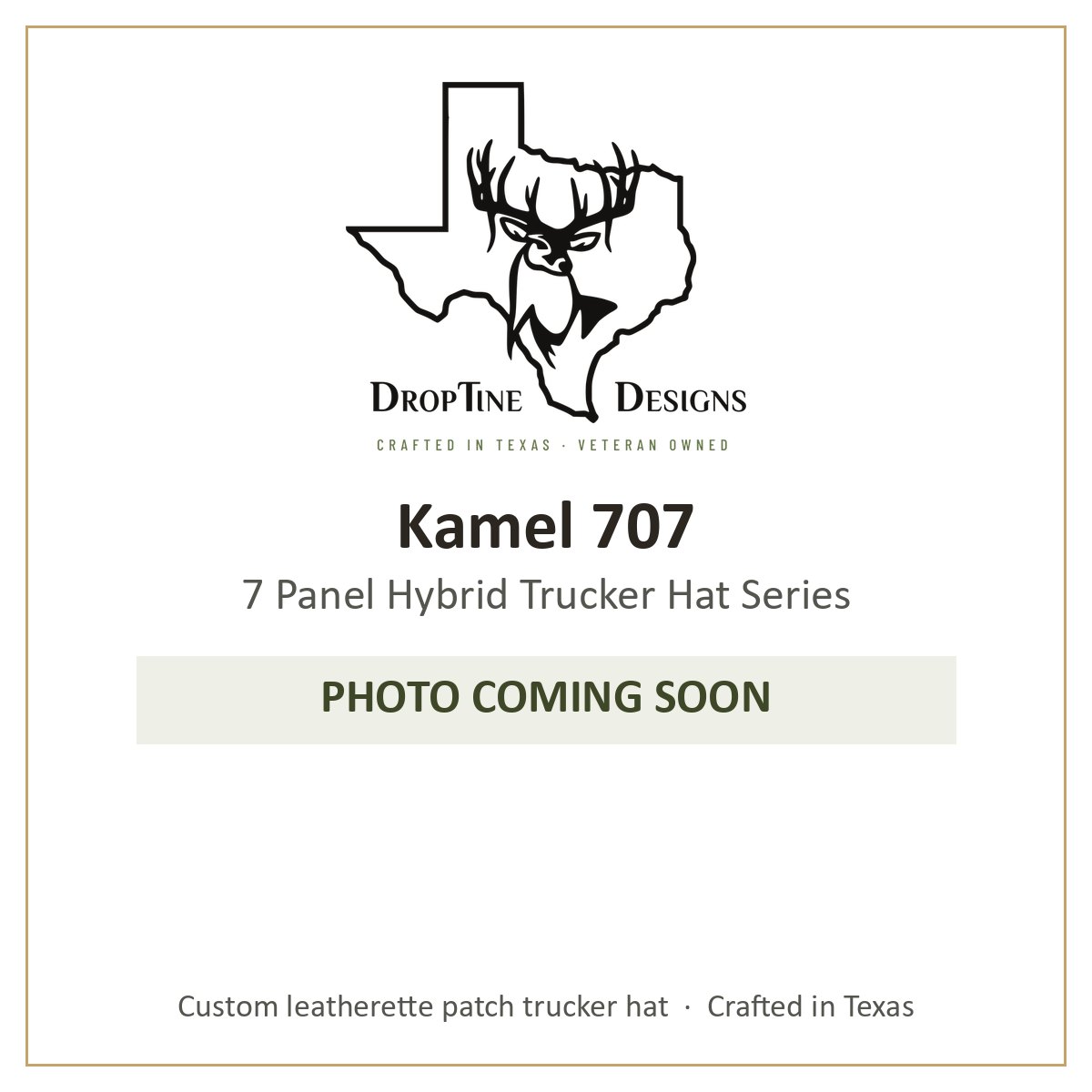 Photo coming soon: Kamel 707 7 Panel Hybrid Trucker Hat Series