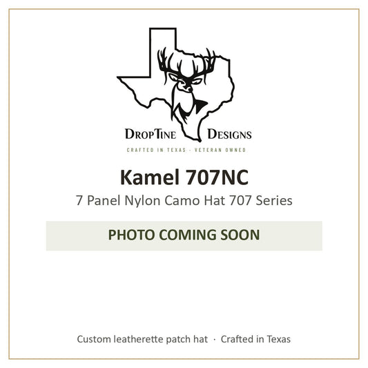 Photo coming soon: Kamel 707NC 7 Panel Nylon Camo Hat 707 Series