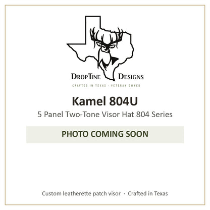 Photo coming soon: Kamel 804U 5 Panel Two-Tone Visor Hat 804 Series