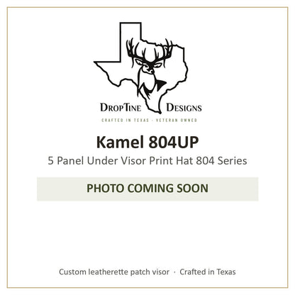 Photo coming soon: Kamel 804UP 5 Panel Under Visor Print Hat 804 Series