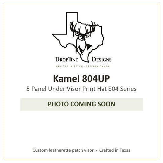 Photo coming soon: Kamel 804UP 5 Panel Under Visor Print Hat 804 Series