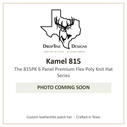 Photo coming soon: Kamel 815 The 815PK 6 Panel Premium Flex Poly Knit Hat Series