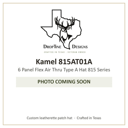 Photo coming soon: Kamel 815AT01A 6 Panel Flex Air Thru Type A Hat 815 Series