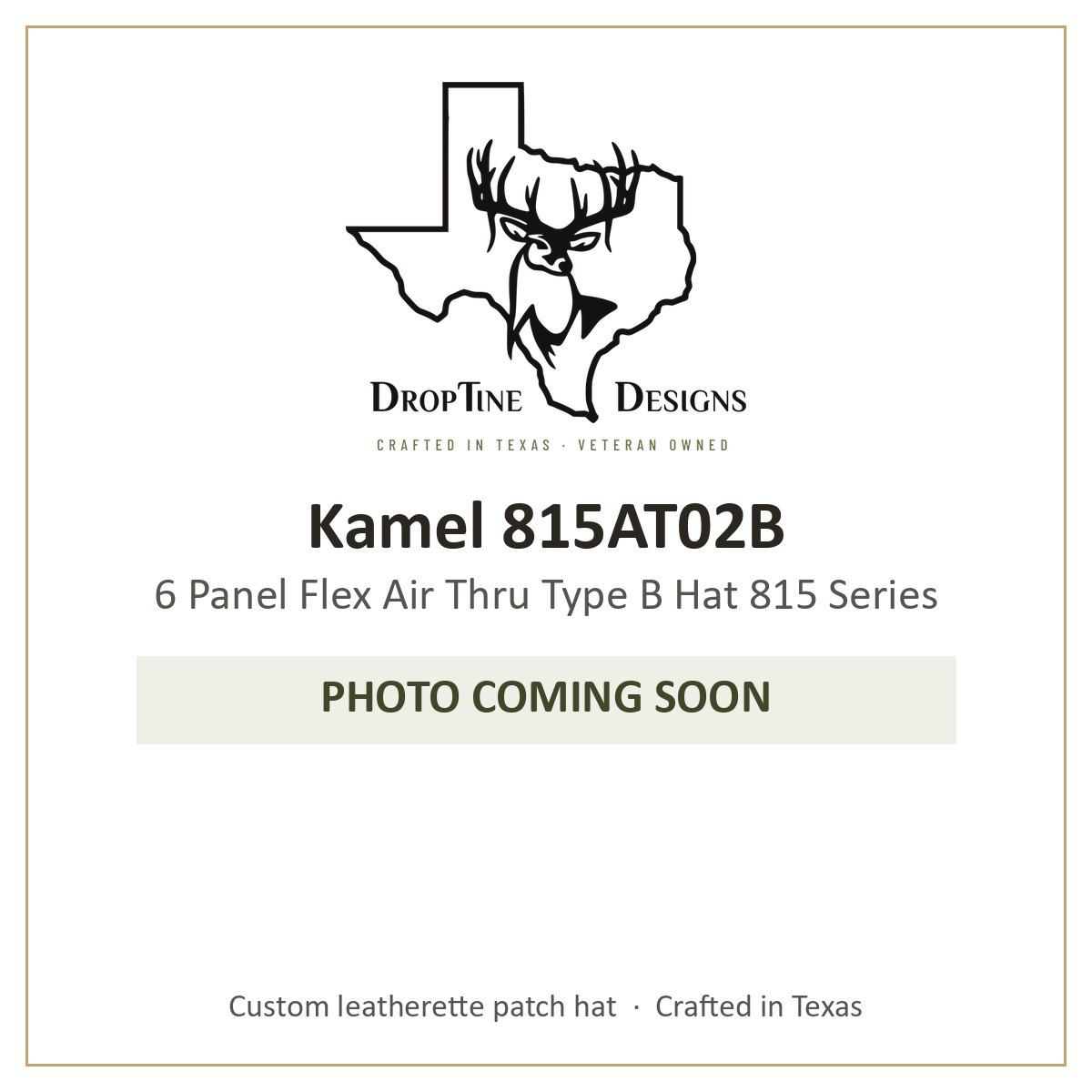 Photo coming soon: Kamel 815AT02B 6 Panel Flex Air Thru Type B Hat 815 Series