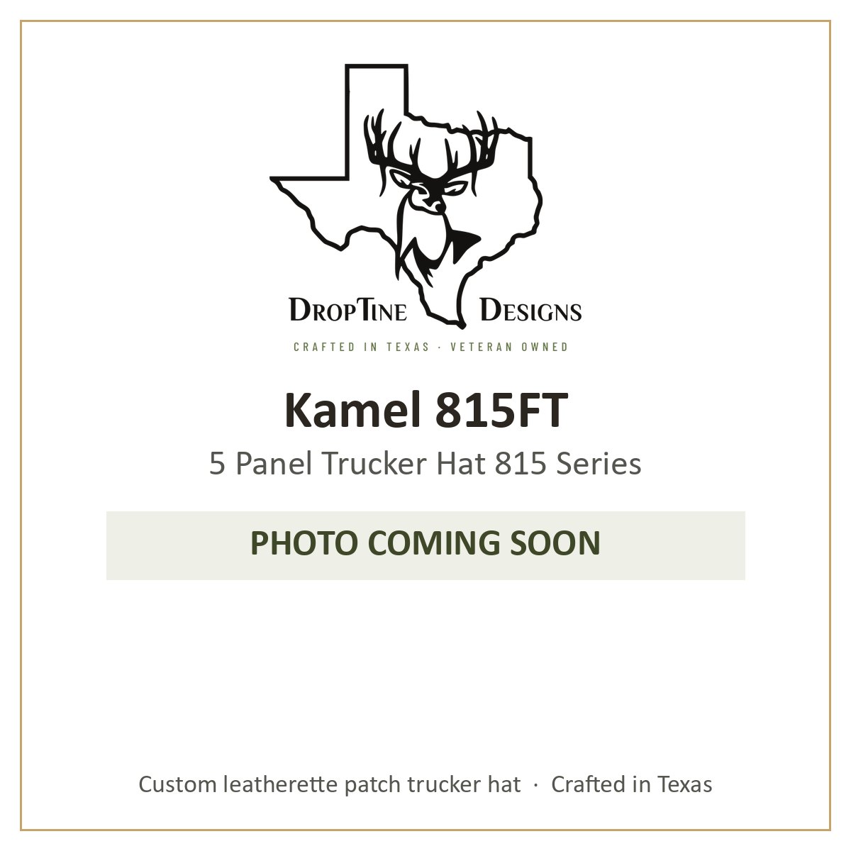 Photo coming soon: Kamel 815FT 5 Panel Trucker Hat 815 Series