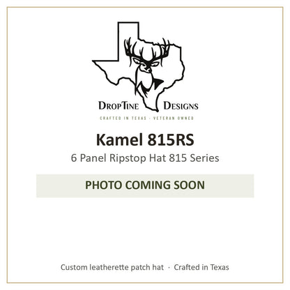 Photo coming soon: Kamel 815RS 6 Panel Ripstop Hat 815 Series