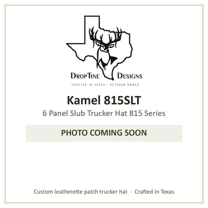 Photo coming soon: Kamel 815SLT 6 Panel Slub Trucker Hat 815 Series