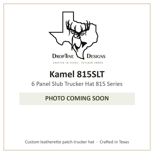 Photo coming soon: Kamel 815SLT 6 Panel Slub Trucker Hat 815 Series