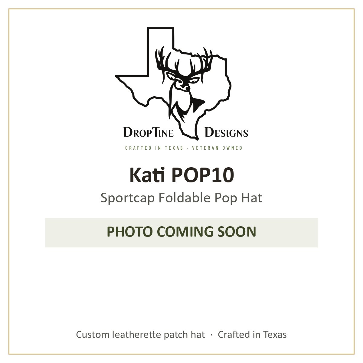 Photo coming soon: Kati POP10 Sportcap Foldable Pop Hat