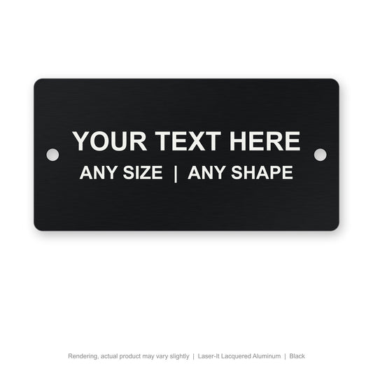 Laser-It Lacquered Aluminum engraved plate (rendering)