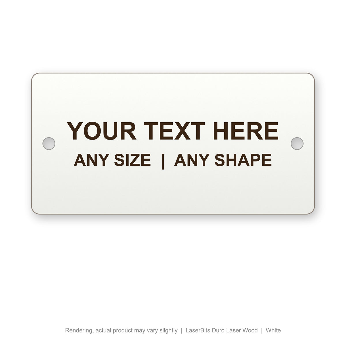 LaserBits Duro Laser Wood engraved plate (rendering)