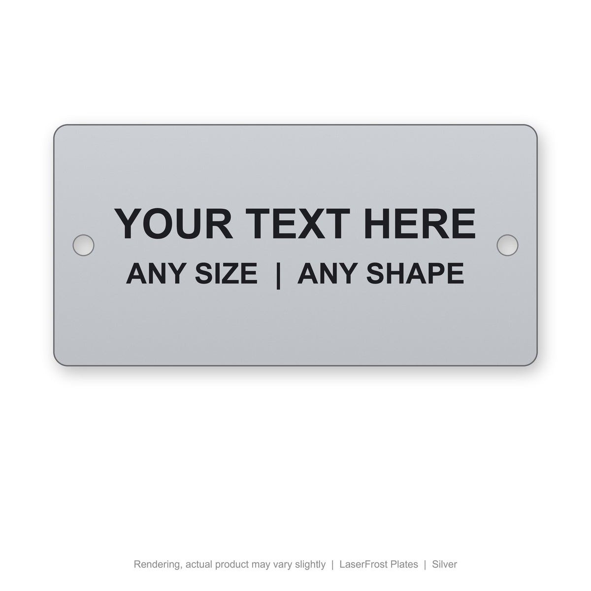 LaserFrost Plates engraved plate (rendering)