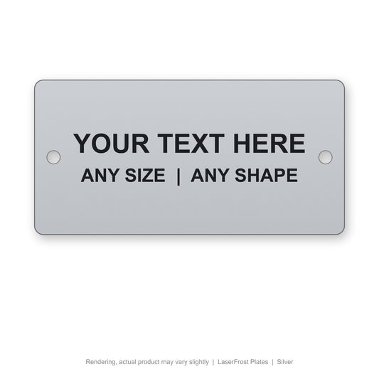 LaserFrost Plates engraved plate (rendering)