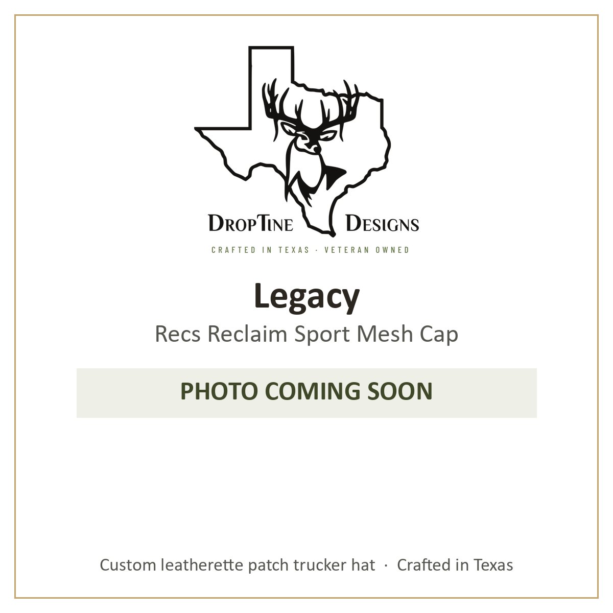 Photo coming soon: Legacy Recs Reclaim Sport Mesh Cap