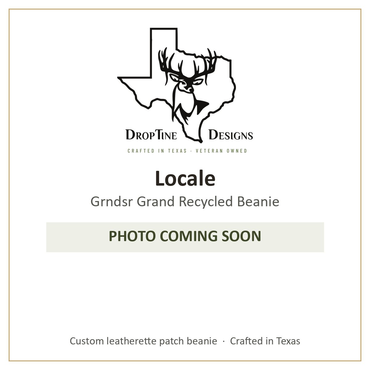 Photo coming soon: Locale Grndsr Grand Recycled Beanie