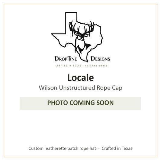 Photo coming soon: Locale Wilson Unstructured Rope Cap